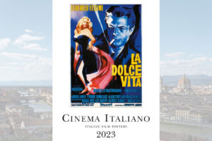 Big wall calendar 2023 Italian Cinema Vintage Billboard Posters.