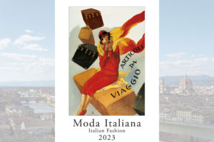 Calendario de pared grande 2023 Moda Italiana Vintage Posters